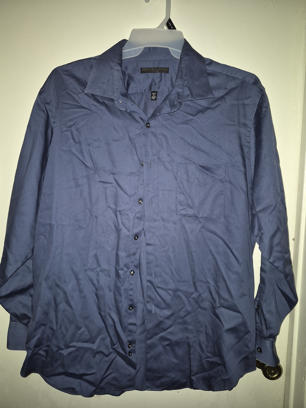 Geoffrey Beene Men's Dark Blue Dress Shirt
